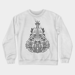 Cello Abstract Tribal Pattern Crewneck Sweatshirt